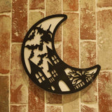 Halloween Moon Wall Decor | DXF File|Gift, Art, Festival