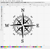 Granite Compass Engraving| DXF File|Gift, Art