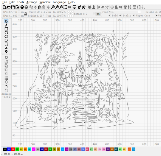 Halloween Dark Style Wall Decoration | DXF File|Gift, Art, Festival - NEJE.SHOP