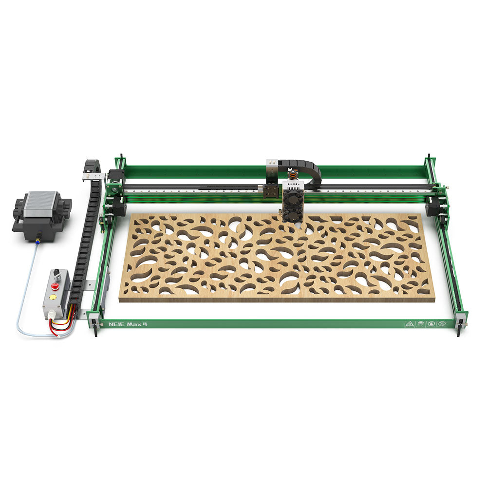 Motorized Z axis Wood Laser Cutter, 1000mm/s Laser Engraver