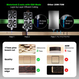 NEJE Max 4 V2 E80 Motorized Z axis Wood Laser Cutter | 1000mm/s Laser Engraver for Wood | Large-area Laser Engraver & Cutter for Metal | DIY Wood Laser Engraving and Cutting Machine
