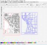 Seattle Multi-layer Map Cutting | LBRN File |Art,Gift,Home Decor,Wall Art