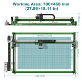 NEJE Max 4 V2 E80 Motorized Z axis Wood Laser Cutter | 1000mm/s Laser Engraver for Wood | Large-area Laser Engraver & Cutter for Metal | DIY Wood Laser Engraving and Cutting Machine