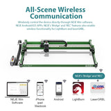 NEJE Max 4 V2 E80 Motorized Z axis Wood Laser Cutter | 1000mm/s Laser Engraver for Wood | Large-area Laser Engraver & Cutter for Metal | DIY Wood Laser Engraving and Cutting Machine