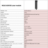 NEJE A30130 7.5W 450nm Zoom Laser Module - FAC Tech - Metal engraving, ultra-fine engraving, cutting