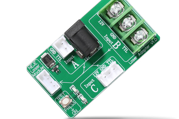 How to use PWM & Test Board for laser cutter module?