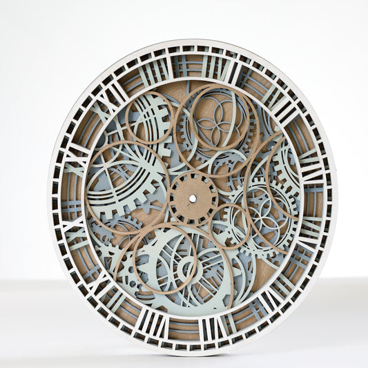 Multilayer Clock | LBRN File |Art, Gift, Home Decoration - NEJE.SHOP