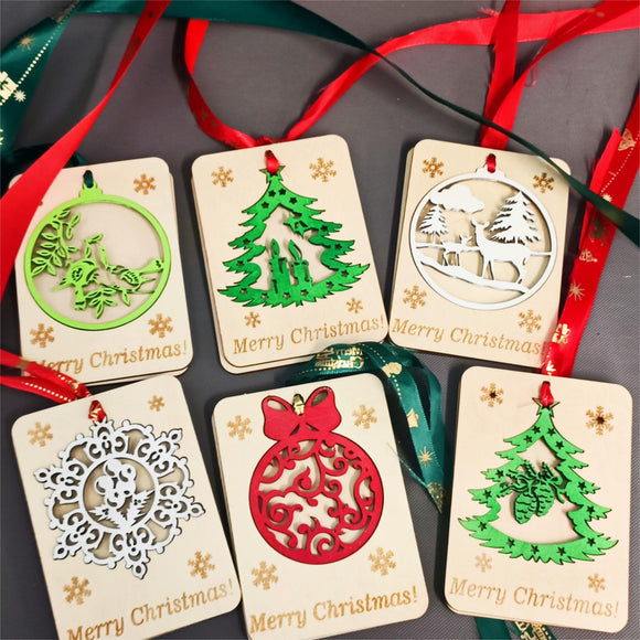 Christmas Decoration Pendant | DXF File | NEJE Diode Laser | Gift,Art,festival