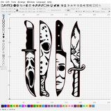 Halloween Horror Movie Characters Crafts | DXF File |Art, Gift, Festival