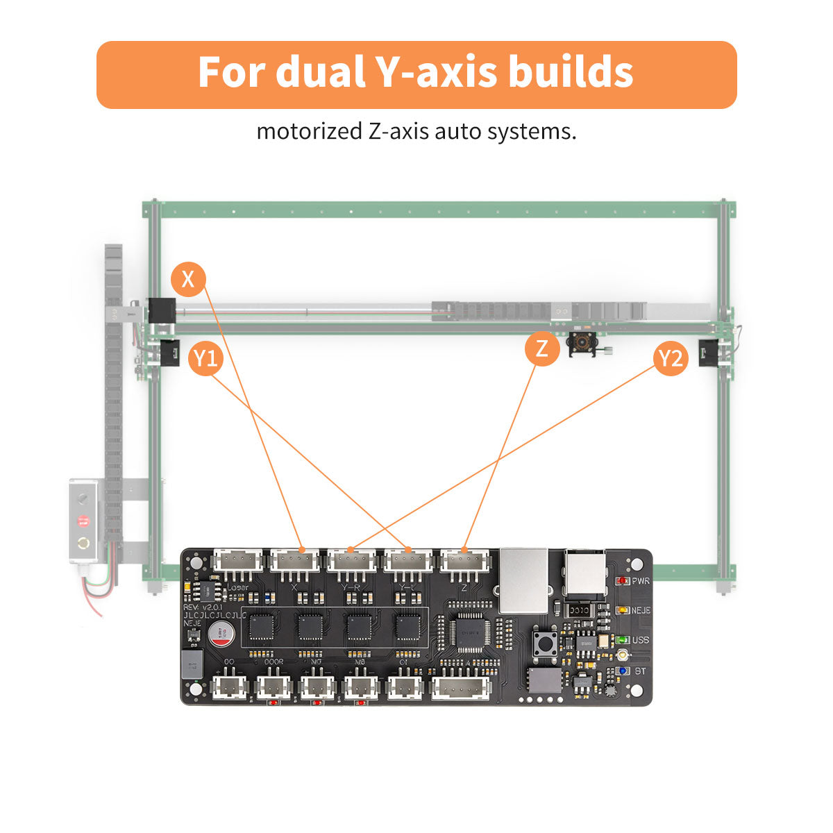 HMA-YUANページ NEJE Max Laser Controller – Dual Y Motor & Electric Z-Axis