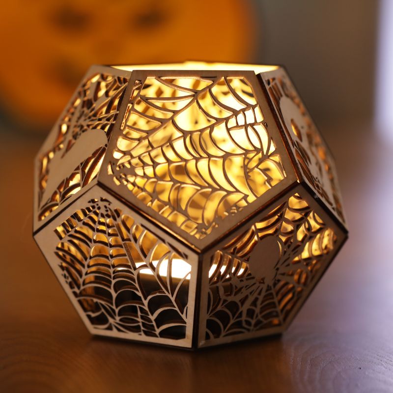 Halloween Polygonal Light Box Cut | DXF File|Gift, Art, Festival - NEJE.SHOP
