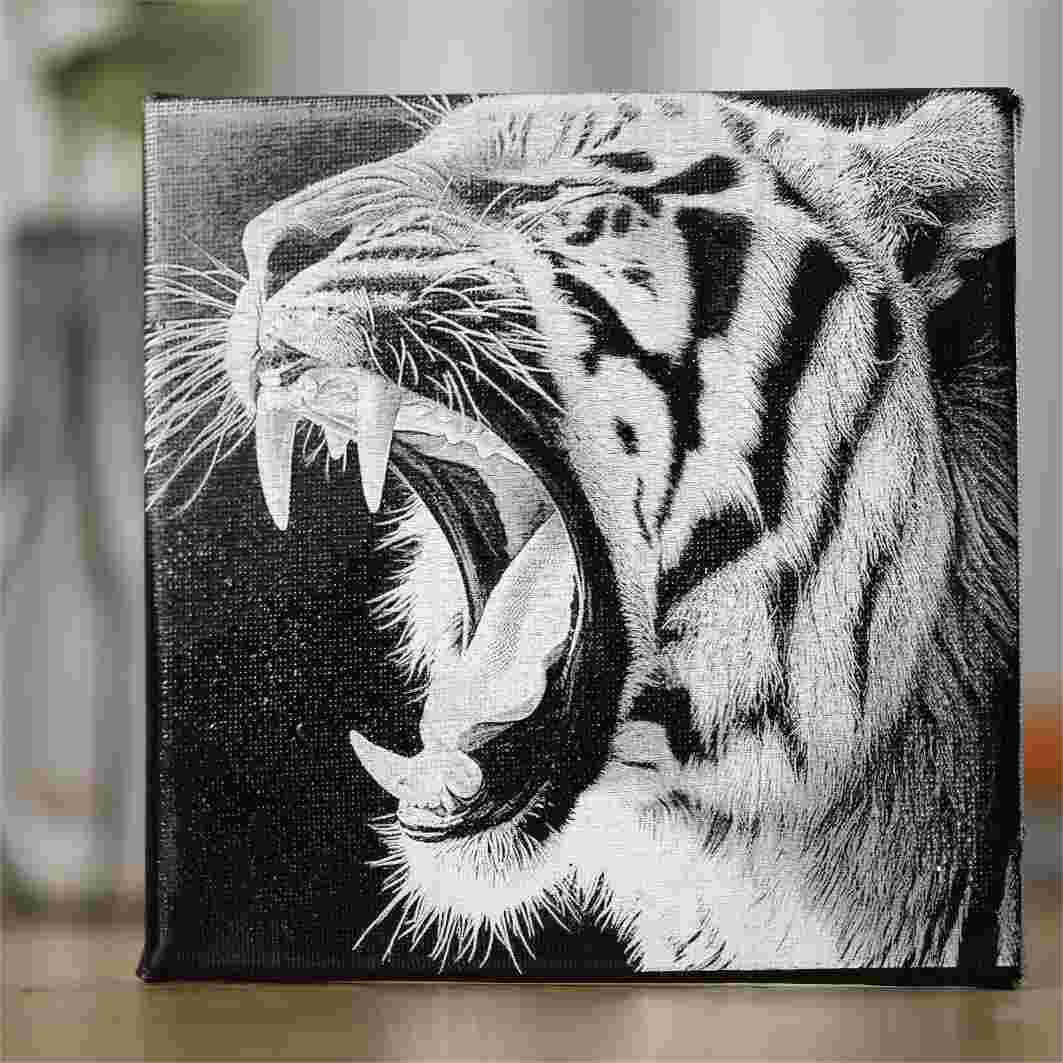 Tiger Canvas | DXF File | Art，Gift,Portrait - NEJE.SHOP