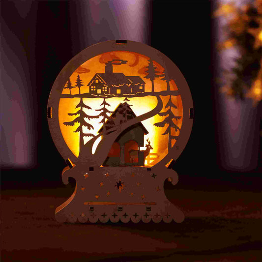 Christmas Double Sided Round Light| DXF File|Art,Festival,Gift - NEJE.SHOP