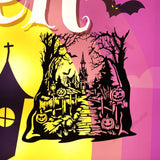 Halloween Dark Style Wall Decoration | DXF File| NEJE Diode Laser|Gift, Art, Festival