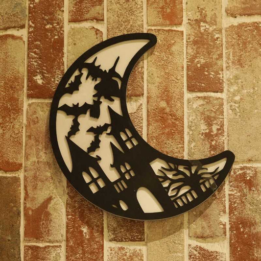 Halloween Moon Wall Decor | DXF File|Gift, Art, Festival - NEJE.SHOP