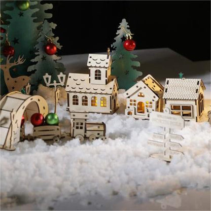 Christmas Village Crafts | DXF File |Gift，Art，festival - NEJE.SHOP