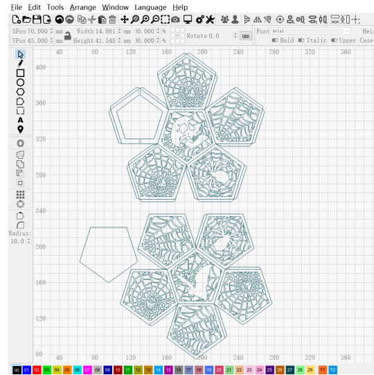 Halloween Polygonal Light Box Cut | DXF File|Gift, Art, Festival - NEJE.SHOP
