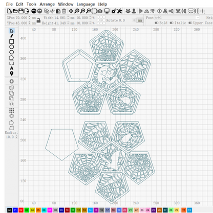Halloween Polygonal Light Box Cut | DXF File|Gift, Art, Festival - NEJE.SHOP