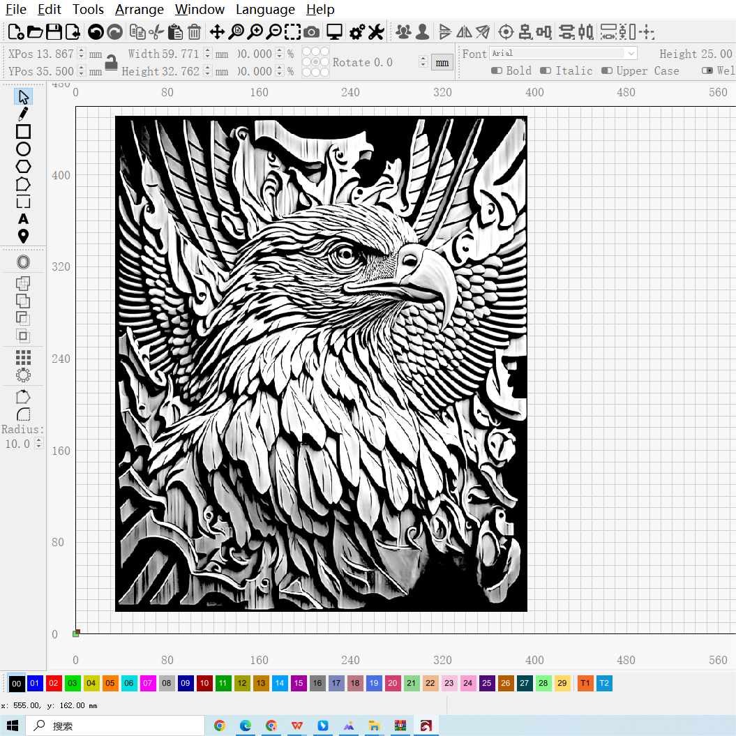 Eagle 3D Relief Engraving Art|JPG,PNG|Wood,Art,Wall Decor - NEJE.SHOP