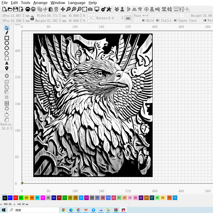 Eagle 3D Relief Engraving Art|JPG,PNG|Wood,Art,Wall Decor - NEJE.SHOP