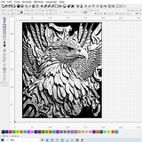 Eagle 3D Relief Engraving Art|JPG,PNG|NEJE Diode Laser|Wood,Art,Wall Decor