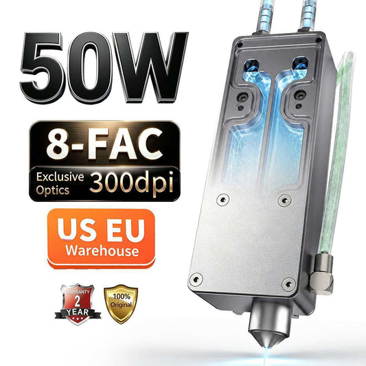 (Pre‑sale Active)NEJE E160 50W 300DPI Blue Diode Laser Module with 8-FAC Optics