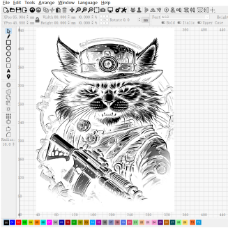 Cat Ak47 Engraving|Lbrn File|Art,Wall Art,Gift - NEJE.SHOP