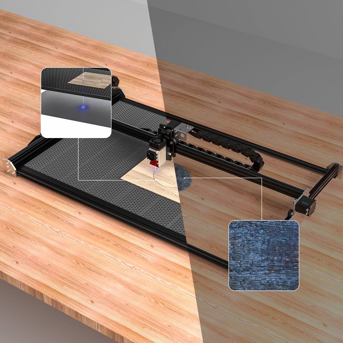 NEJE Honeycomb Panels, 530 x 850 mm, Laser Bed, Laser Honeycomb Working Table for NEJE-3-Max and NEJE-Max-4 Laser Engraver & cutter - NEJE.SHOP