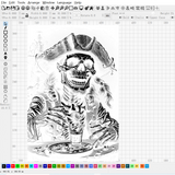 Pirate Engraving|Lbrn File|NEJE Diode Laser|Art,Wall Art,Gift