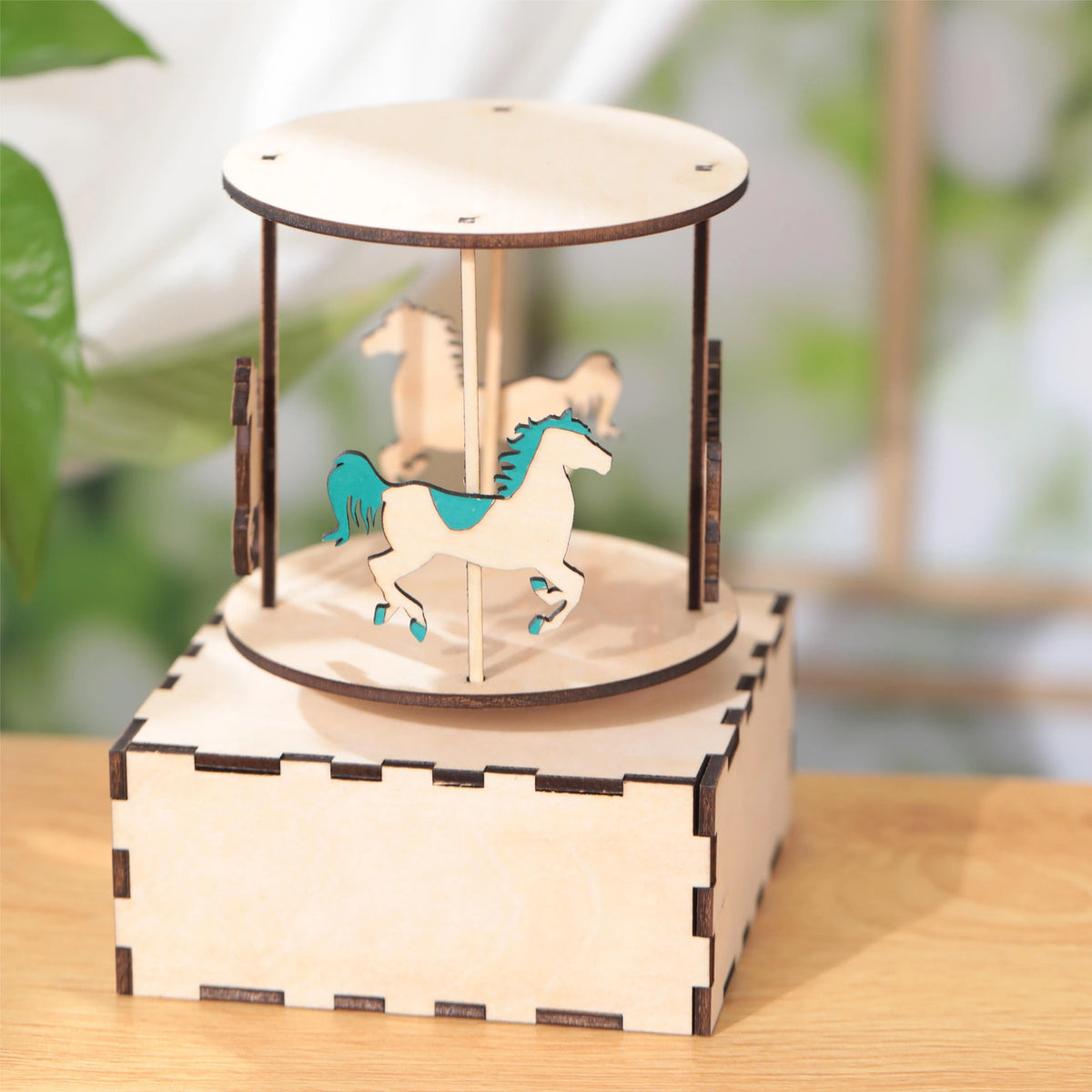 Karussell-Spieluhr | DXF,lbrn2 | Holz,Kunst,Wohndekor