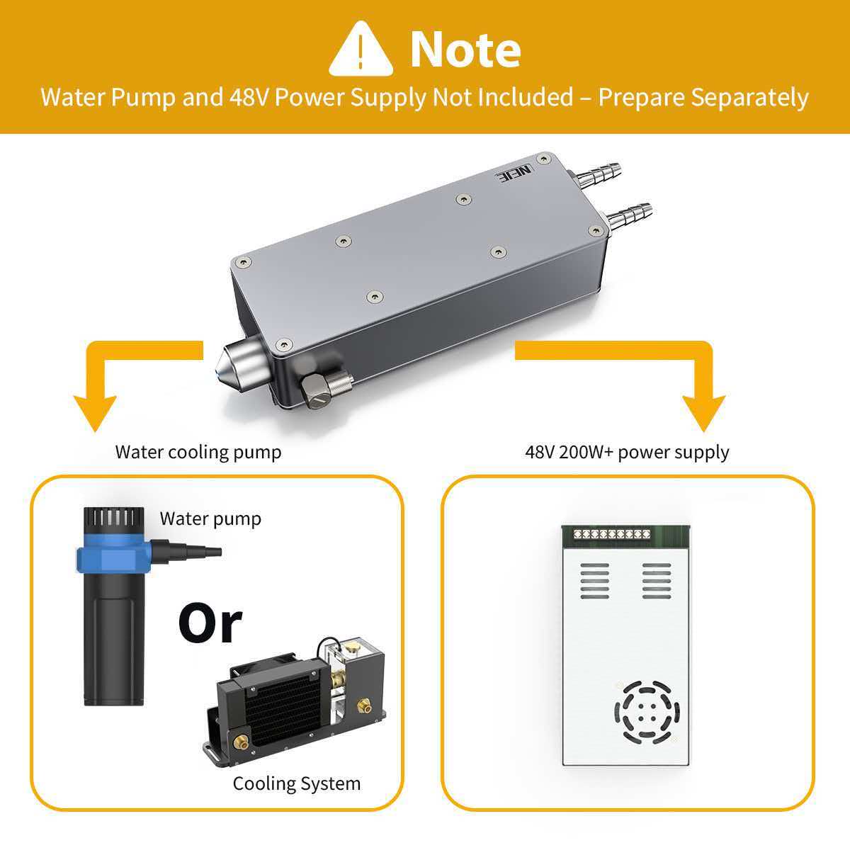 (Pre‑sale Active)NEJE E160 50W 300DPI Blue Diode Laser Module with 8-FAC Optics