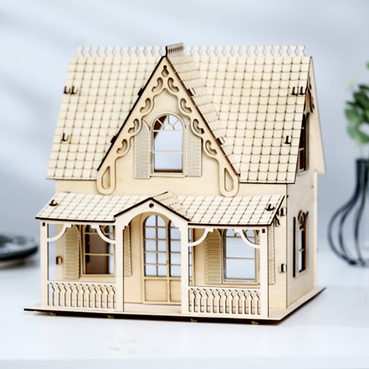 Plywood House Cut|DXF File|Wood,Art,Diy Gift - NEJE.SHOP