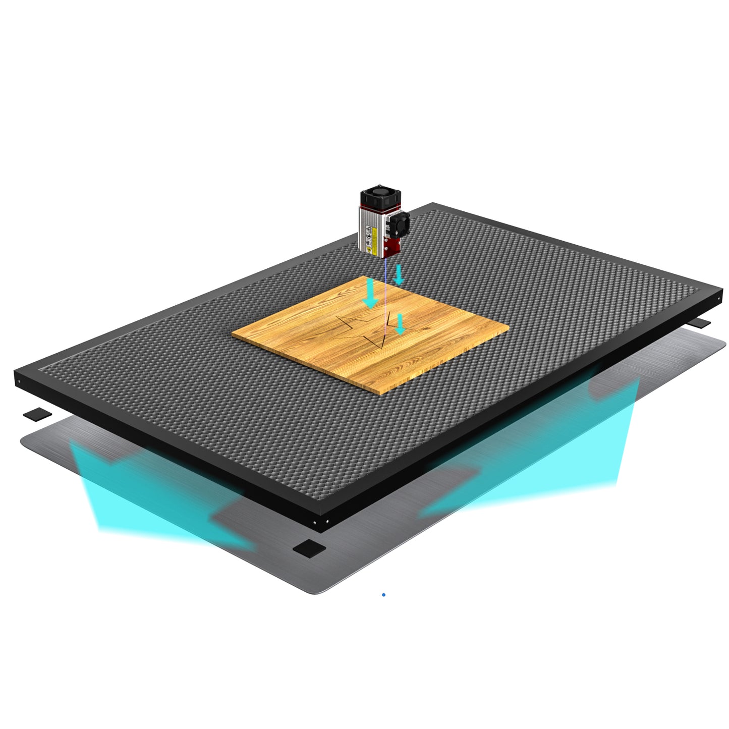 NEJE Honeycomb Panels, 530 x 850 mm, Laser Bed, Laser Honeycomb Working Table for NEJE-3-Max and NEJE-Max-4 Laser Engraver & cutter - NEJE.SHOP