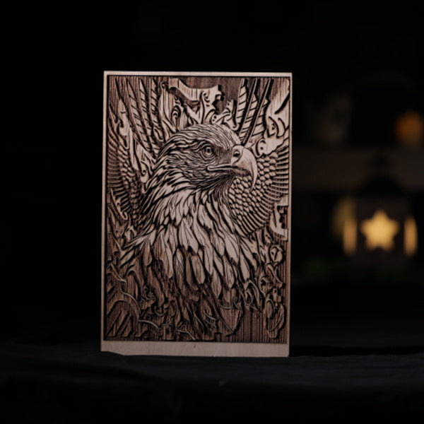 Eagle 3D Relief Engraving Art|JPG,PNG|Wood,Art,Wall Decor - NEJE.SHOP