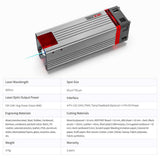 NEJE 5 12W Beam Compression Diode Laser Engraver & Cutter, 170x170mm (6.7"x6.7") Desktop Laser Engraving & Cutting Machine for Wood, Leather, High-Resolution Detailing