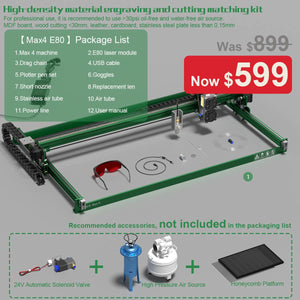 NEJE Max 4 Diy CNC Laser Engraver and Cutter, 3D Laser Engraving Machine
