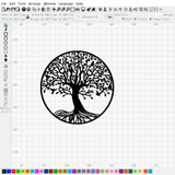 Leather Tree engraving | DXF File | Art，Gift,Portrait
