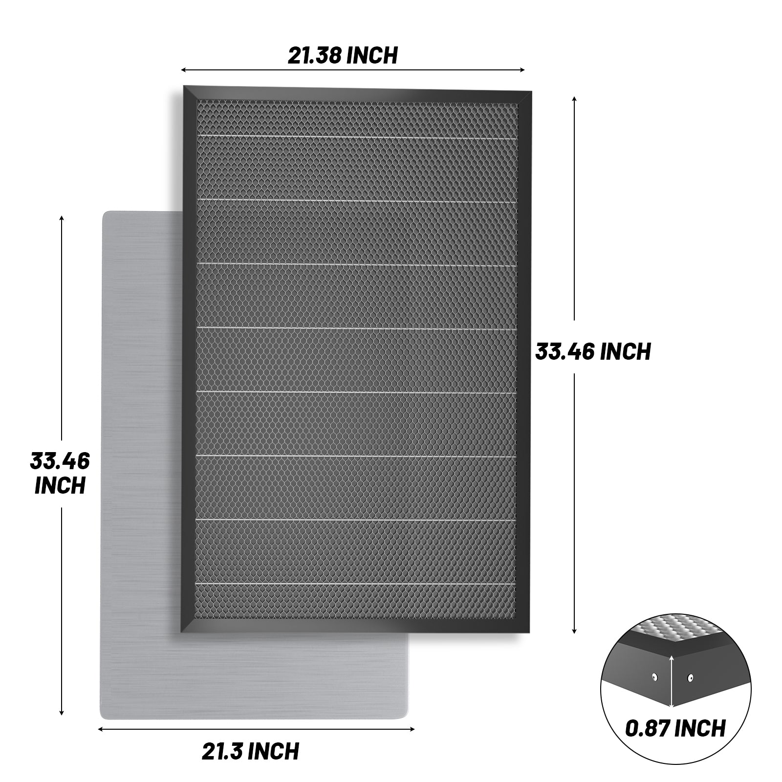 NEJE Honeycomb Panels, 530 x 850 mm, Laser Bed, Laser Honeycomb Working Table for NEJE-3-Max and NEJE-Max-4 Laser Engraver & cutter - NEJE.SHOP