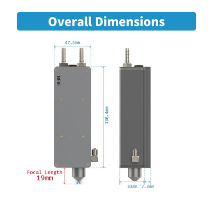 (Pre‑sale Active)NEJE E160 50W 300DPI Blue Diode Laser Module with 8-FAC Optics