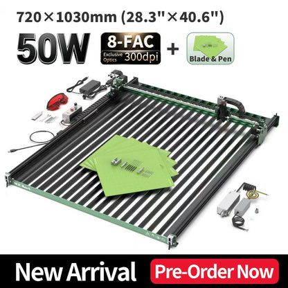 (Pre‑sale Active)NEJE Max4 V2 Large Format CNC & Laser Platform with E160 8-FAC Diode Module – 0.5mm Text, 300DPI Photo, Metal/Ceramic/HDF Engraving, 48V + Water Cooling, Built-in Thermal Protection for Pro Creators