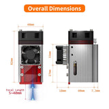NEJE 5 12W Variable Focus Laser Engraver & Cutter, 170x170mm (6.7"x6.7") Desktop Diode Laser Engraving & Cutting Machine for Wood, Leather, Curved Surface Engraving