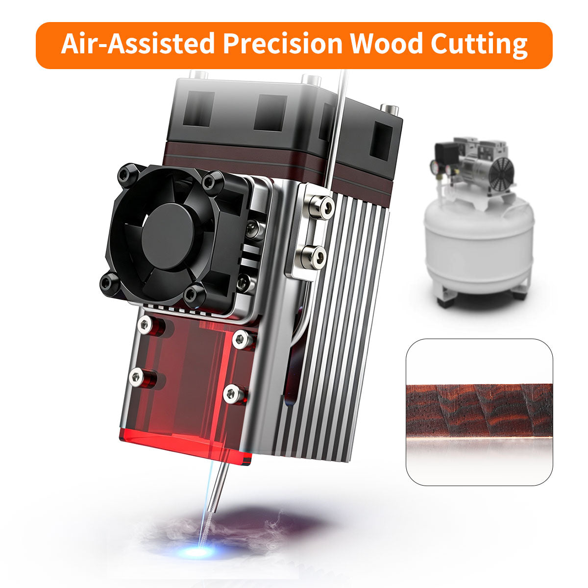 NEJE 5 12W Variable Focus Laser Engraver & Cutter, 260x400mm (10.2"x15.7") Desktop Diode Laser Engraving & Cutting Machine for Wood, Leather, Curved Surface Engraving