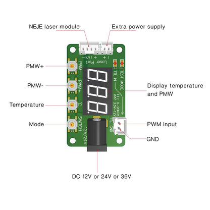 NEJE Diode Laser Module PWM Controller Board - NEJE.SHOP