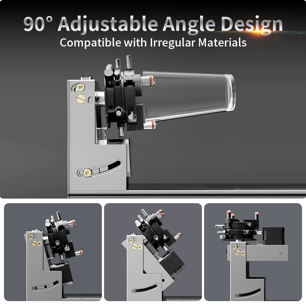 NEJE R6 9-in-1 Micron-Level Rotary Attachment  —  A-Axis Quick Operation Chuck / Roller Rotary - NEJE.SHOP