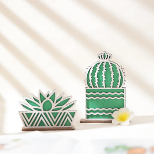 Cactus table decoration | DXF,SVG | Woodworking, Art,Gift,