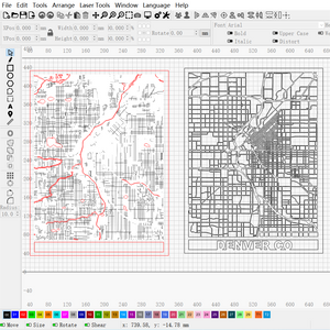 Denver Multi-layer Map Cutting | LBRN File | NEJE Diode Laser | Art,Gift,Home Decor,Wall Art