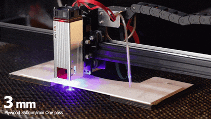 NEJE E40 12W 500DPI Diode Laser Module with Multi-Lens Technology for Stainless Steel Engraving & Precision Cutting