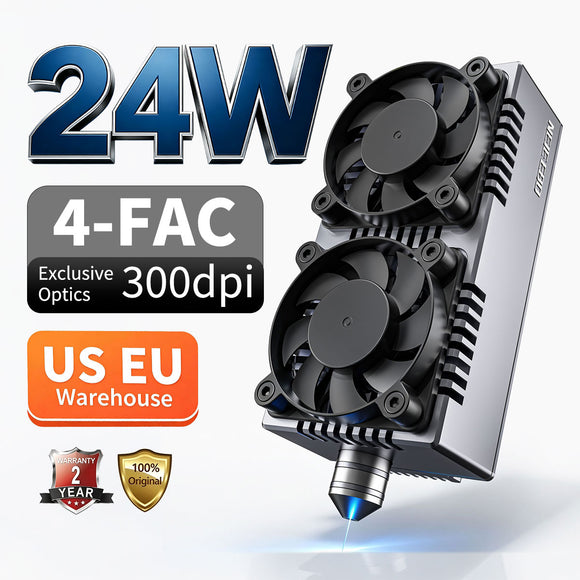 NEJE E80 24W Diode Laser Module with 4-FAC Optics – Uniquely