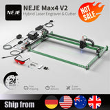 NEJE Max 4 V2: Hybrid Laser Engraver & Cutter with E80 Laser Module - 700x460mm