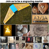 NEJE 3 MAX V2: Laser Engraver with E80 Laser Module - 750x460mm